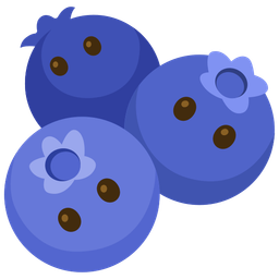 blueberries and face without mouth