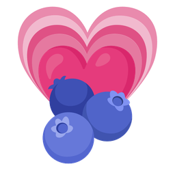 blueberries and growing heart