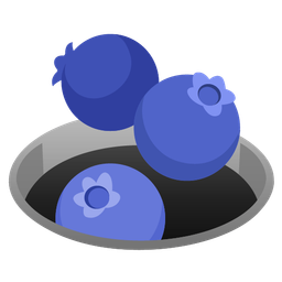 blueberries and hole