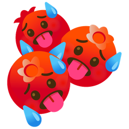 blueberries and hot face