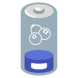 blueberries and low battery