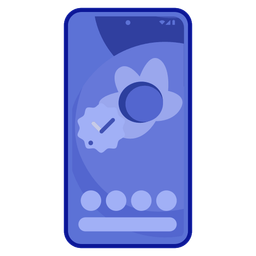 blueberries and mobile phone