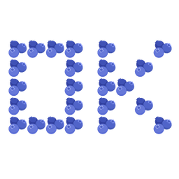 blueberries and OK button