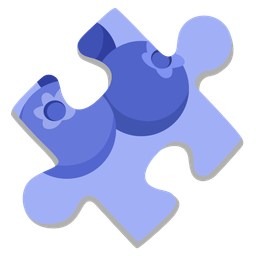 blueberries and puzzle piece