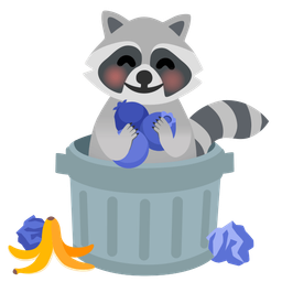 blueberries and raccoon