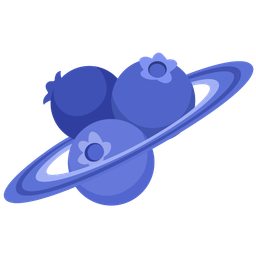 blueberries and ringed planet