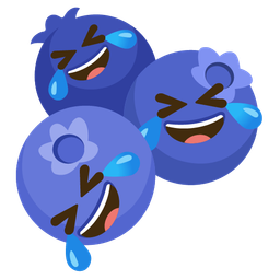 Blueberries and Rolling on the floor laughing