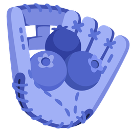 blueberries and softball