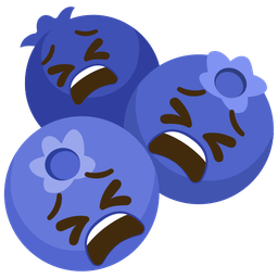 blueberries and tired face