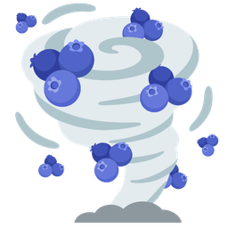 blueberries and tornado