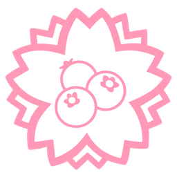 blueberries and white flower