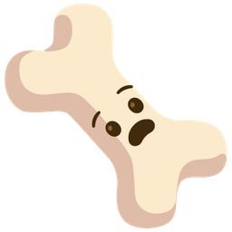 bone and anguished face