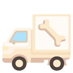 bone and delivery truck
