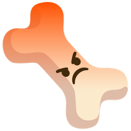 bone and enraged face