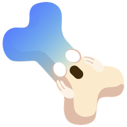 bone and face screaming in fear