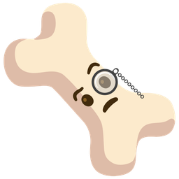 bone and face with monocle