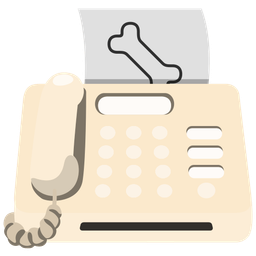 bone and fax machine