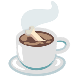 bone and hot beverage