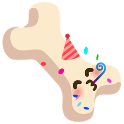 bone and partying face