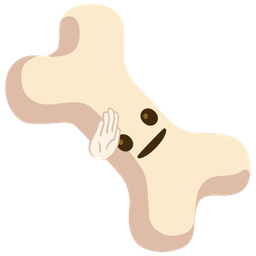 bone and saluting face