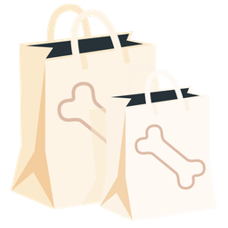 bone and shopping bags