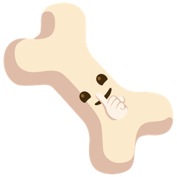 bone and shushing face