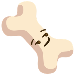 bone and smirking face