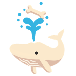 bone and spouting whale