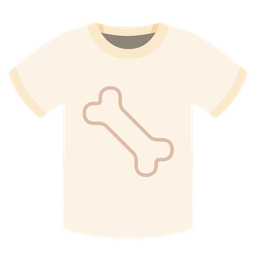 bone and t-shirt