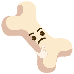 bone and thinking face