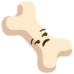 bone and unamused face