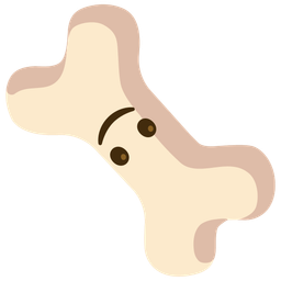 Bone and Upside-down face