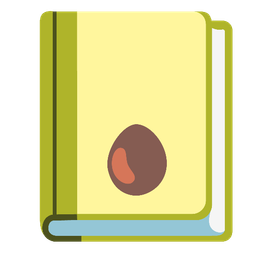books and avocado