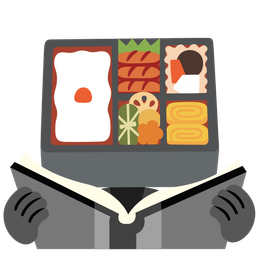 books and bento box