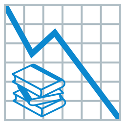 books and chart decreasing