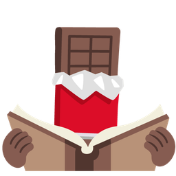books and chocolate bar