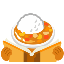 books and curry rice