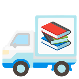 books and delivery truck