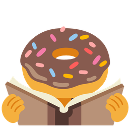 books and doughnut
