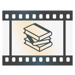 books and film frames