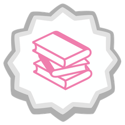 books and fish cake with swirl