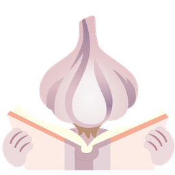 books and garlic