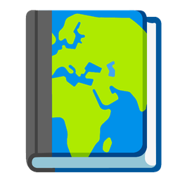 books and globe showing Europe-Africa