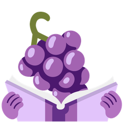 books and grapes