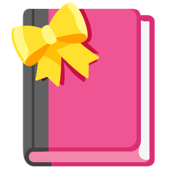 books and heart with ribbon