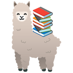 books and llama