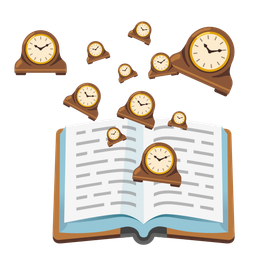 books and mantelpiece clock