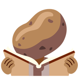 books and potato