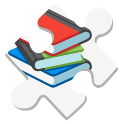 books and puzzle piece