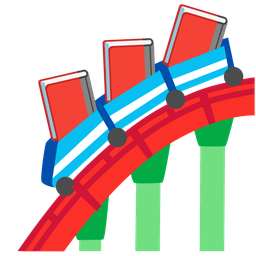 books and roller coaster